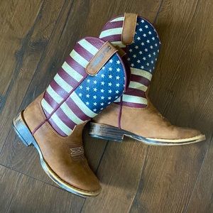 Kid’s cowboy boots American flag